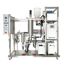 High Efficiency CBD Oil Distiller Short Path Molecular Distillation stainless steel Wiped Film evaporator